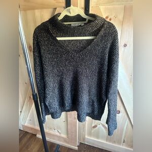 RD Style Charcoal V-Neck Sweater